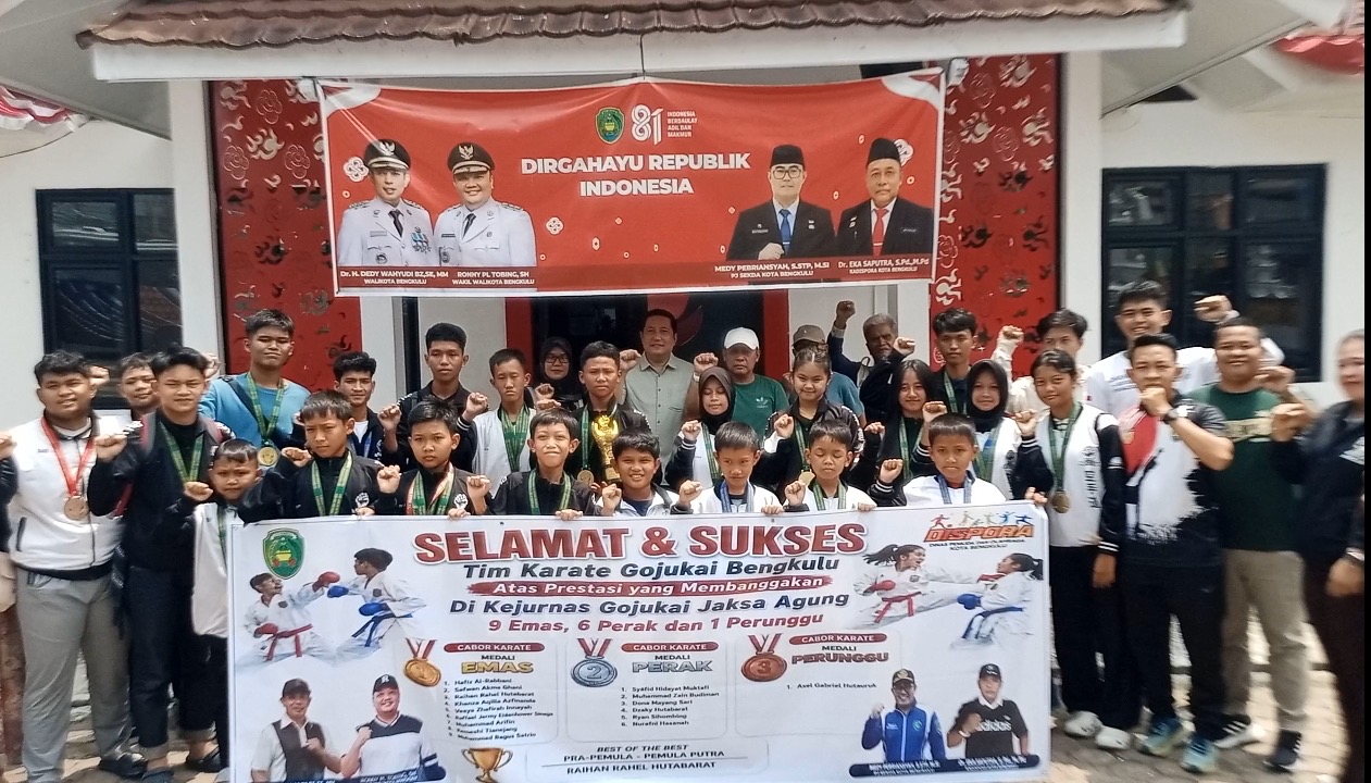 Gojukai Bengkulu Sabet 16 Medali dan Best of the Best di Kejurnas Jaksa Agung
