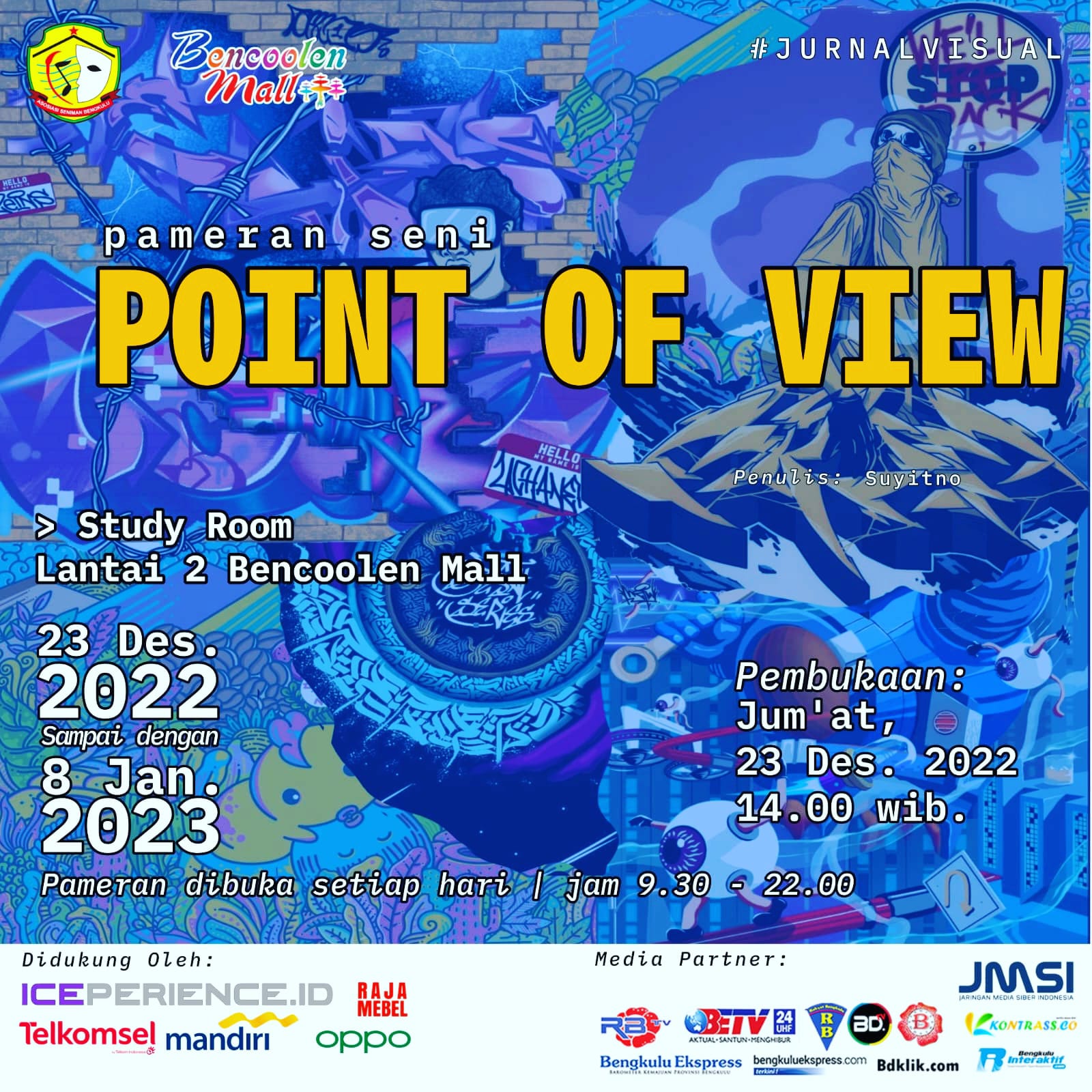 Tutup Tahun 2022, Asosiasi Seniman Bengkulu Adakan Event Seni Bertajuk 'Jurnal Visual'