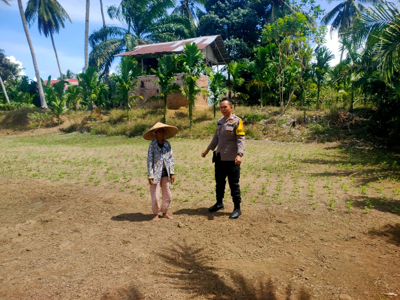 Polsek Talo Tinjau Lahan Pertanian Demi Wujudkan Program Ketahanan Pangan Nasional