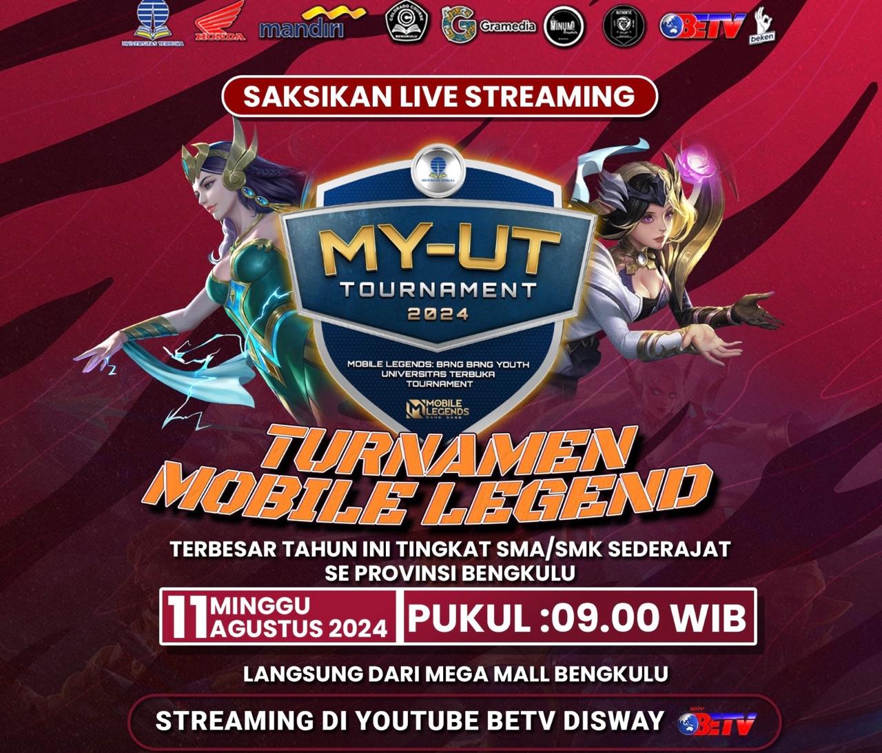 Besok! Turnamen Mobile Legend Terbesar Tingkat SMA Sederajat di Mega Mall Bengkulu