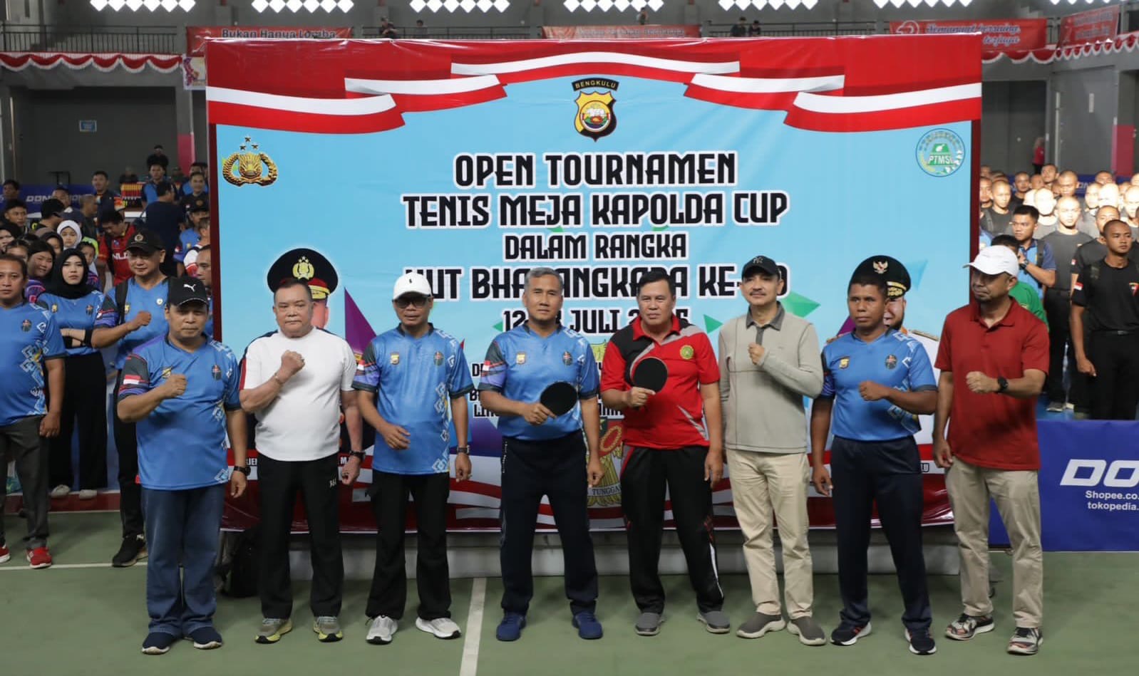 Turnamen Tenis Meja Kapolda Cup 2025 Resmi Dibuka, 344 Peserta Ambil Bagian