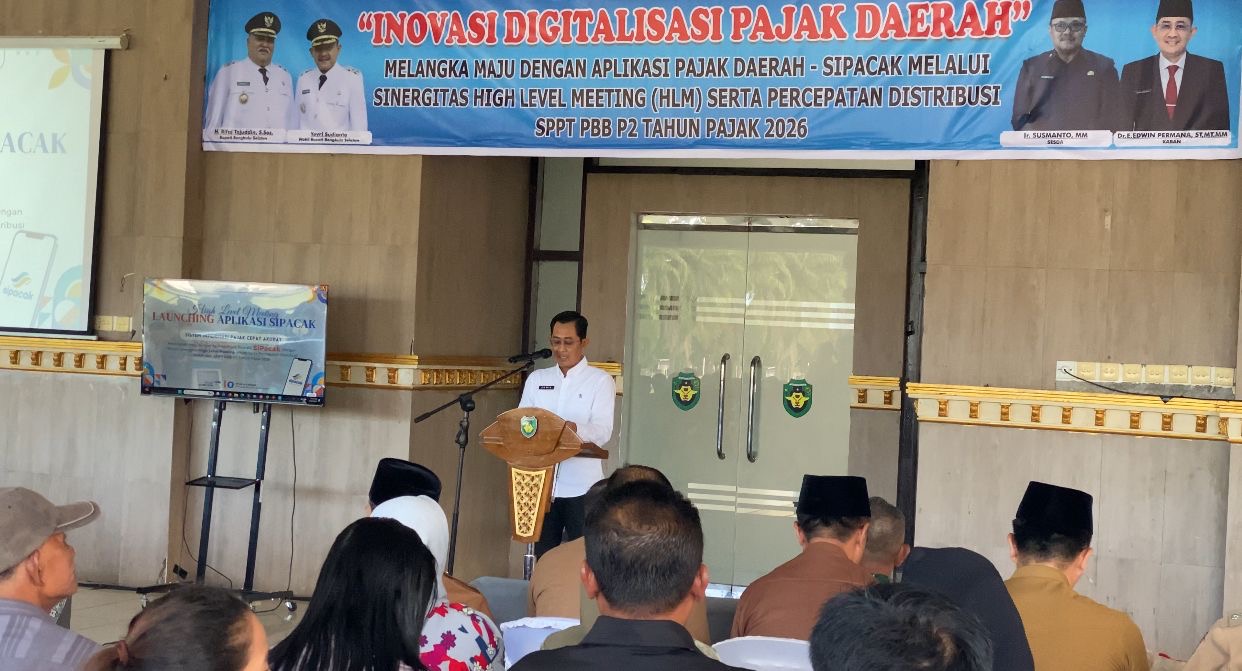 Genjot Pendapatan Daerah, Pemkab Bengkulu Selatan Luncurkan Aplikasi Pajak Digital Sipacak