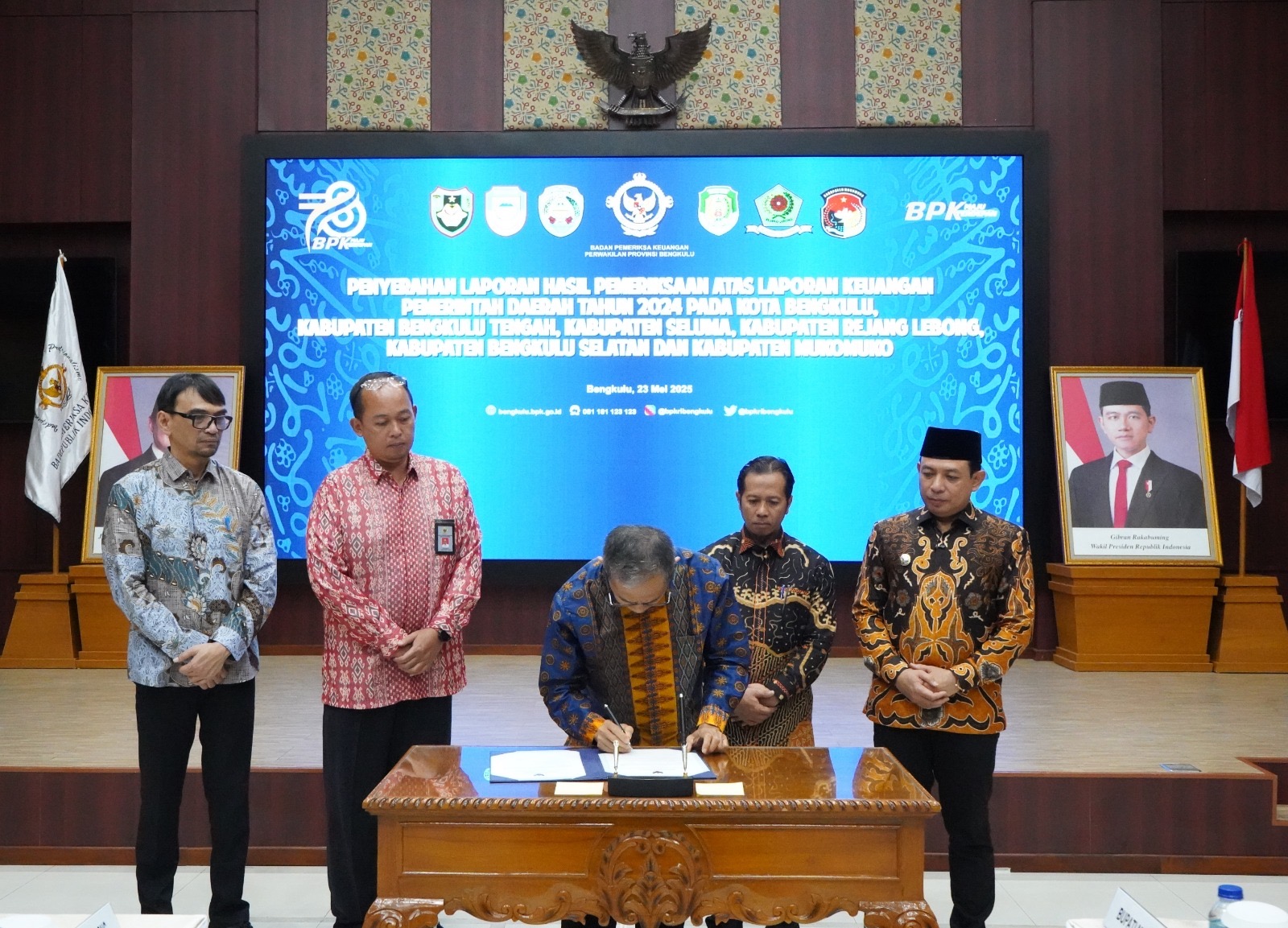 BPK Perwakilan Bengkulu: 6 Pertahankan Opini WTP, 1 Pemda WDP