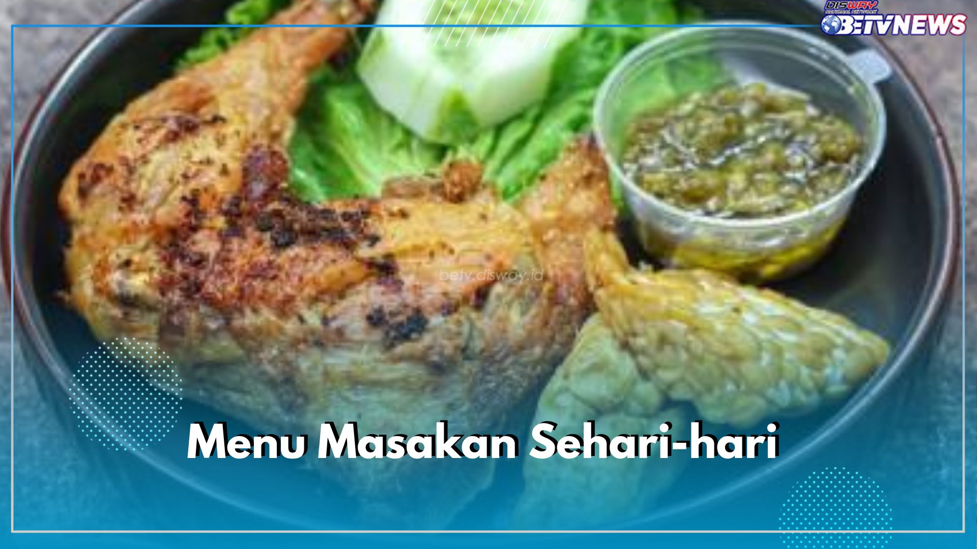 Bikin Ngiler! Ini Resep Ayam Penyet Sambal Bawang dan Sayur Asem, Pedasnya Bikin Lidah Bergoyang