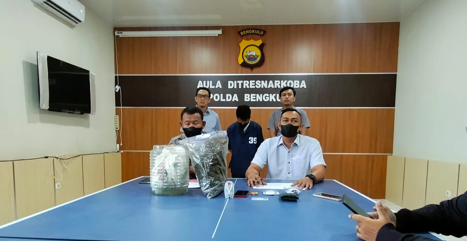 Polda Bengkulu Kantongi Identitas Asal Ganja Seberat 1 Kilogram