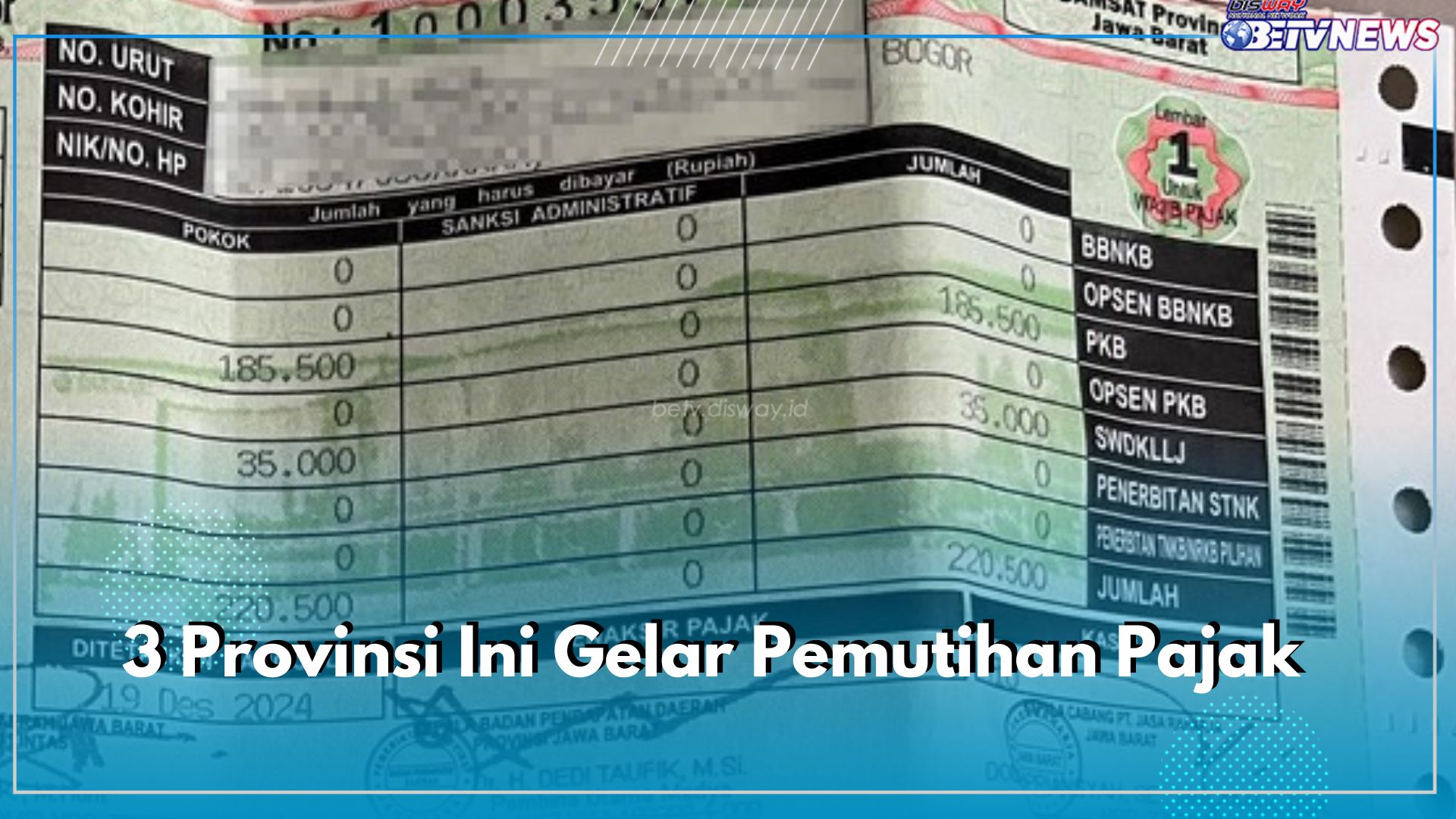 3 Provinsi Ini Gelar Pemutihan Pajak, Cek Potongan Diskonnya di Sini