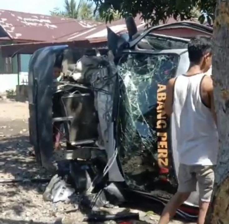 Kecelakaan di Bengkulu Selatan, 2 Pickup Ringsek Tak Berbentuk