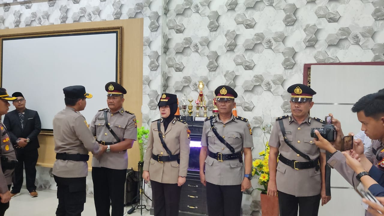 Kapolresta Bengkulu Pimpin Sertijab, 2 Jabatan Perwira Bergeser