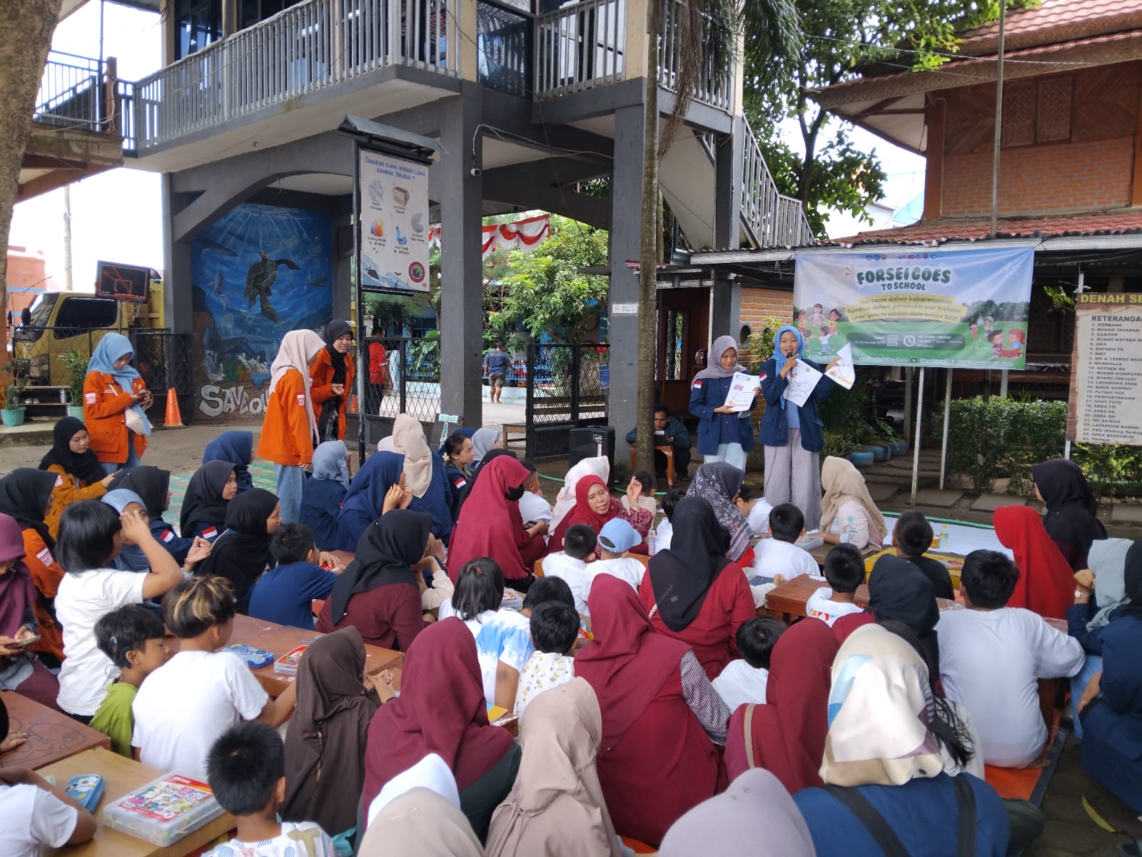 Forsei Unib Ajak Anak Berkebutuhan Khusus Belajar dan Bermain di Sekolah Alam Mahira Bengkulu