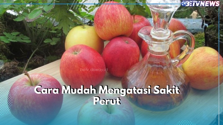 Cek di Sini! Cara Mudah Biar Sakit Perut Mereda, Bisa Konsumsi Air Cuka Sari Apel