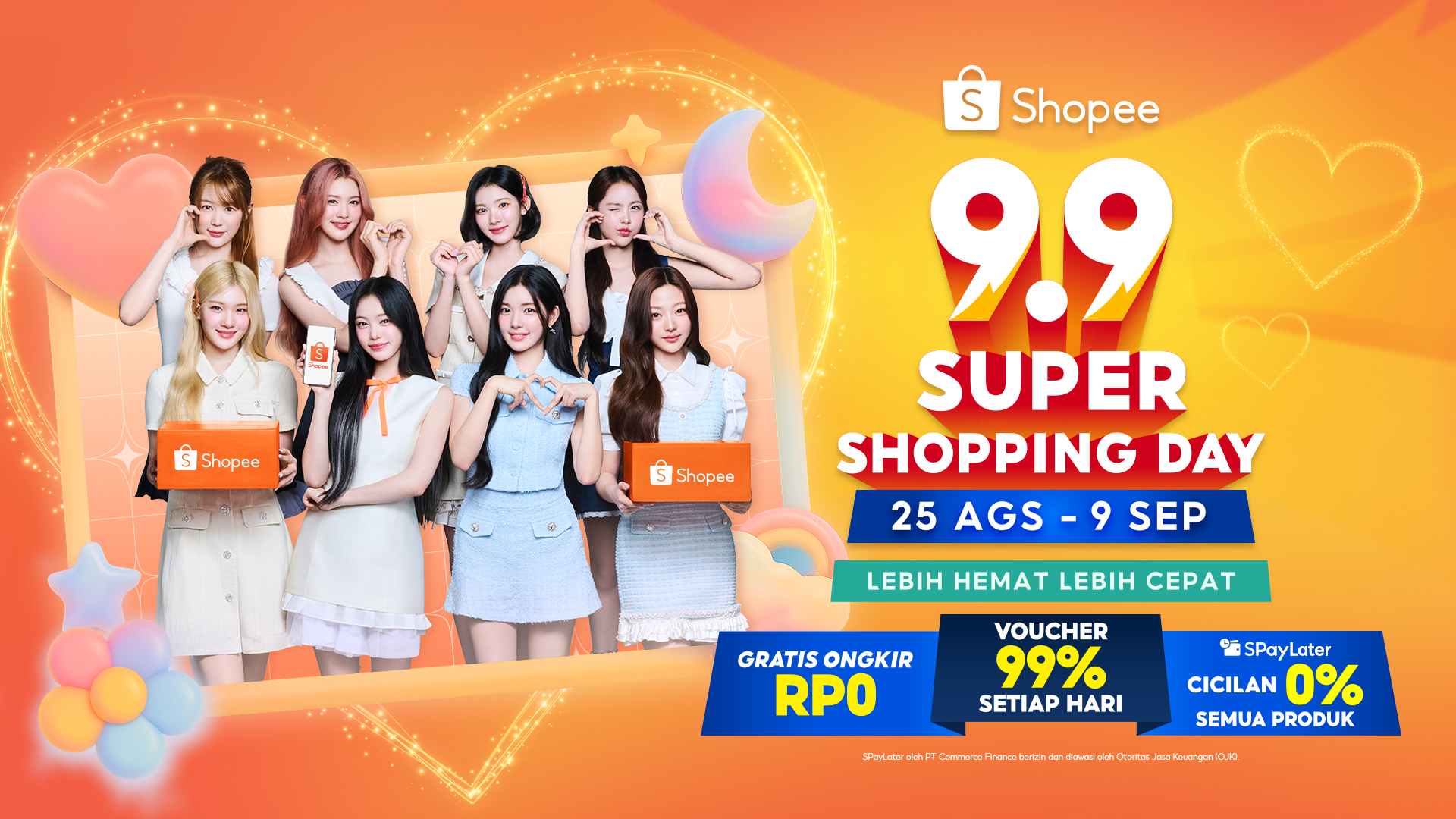 Kolaborasi Shopee X Hearts2Hearts Bikin Iklan 9.9 Super Shopping Day Makin Memesona