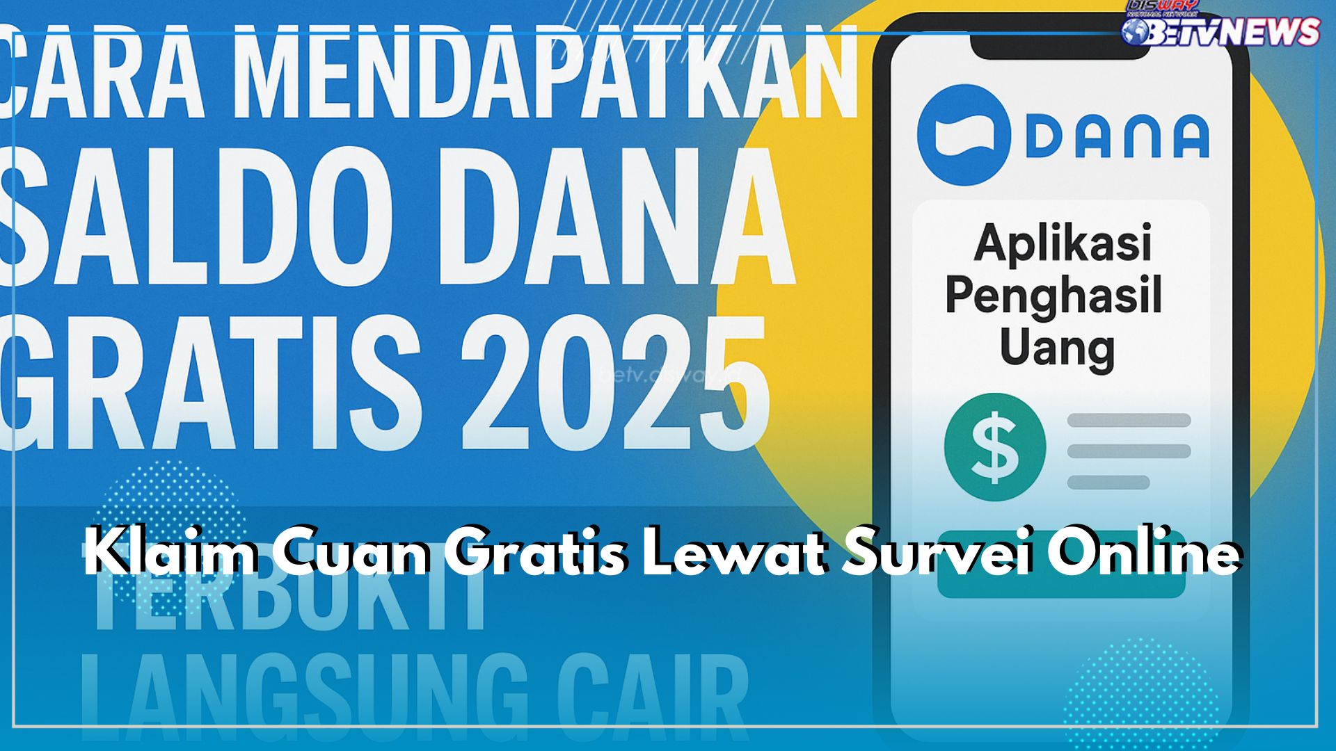 Klaim Cuan Gratis Lewat Survei Online, Mudah, Aman dan Langsung Cair, Cek Caranya di Sini Sebelum Terlambat