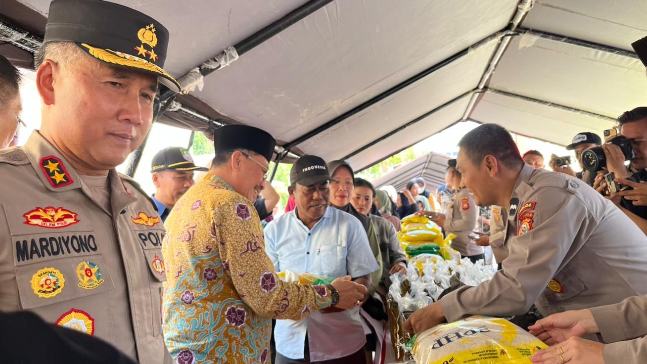 Sinergi Pemprov dan Polda Bengkulu Gelar Pangan Murah, Jual Beras SPHP Rp56.500 Jelang Lebaran
