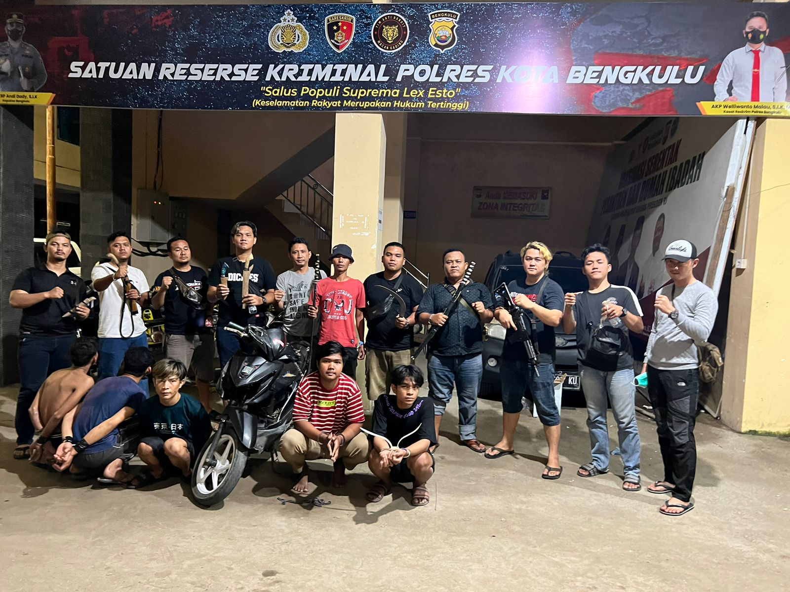 5 Pelaku Pengeroyokan dan Pencuri Motor Warga Bengkulu Tengah Dibekuk, Begini Kronologis Kejadian