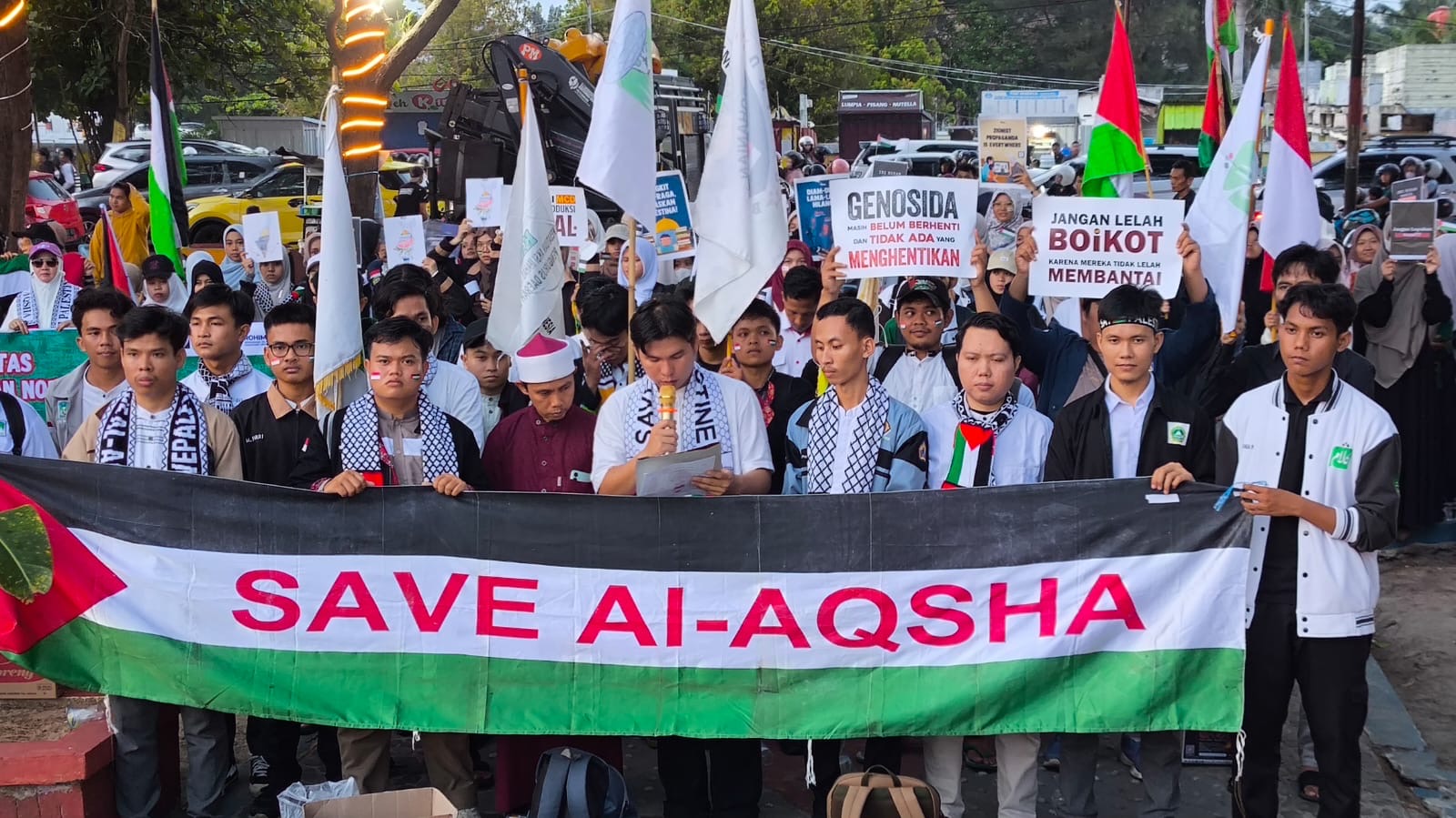 Aliansi Bengkulu Peduli Palestina Gelar Aksi Damai dan Seruan Boikot Produk Pro Israel