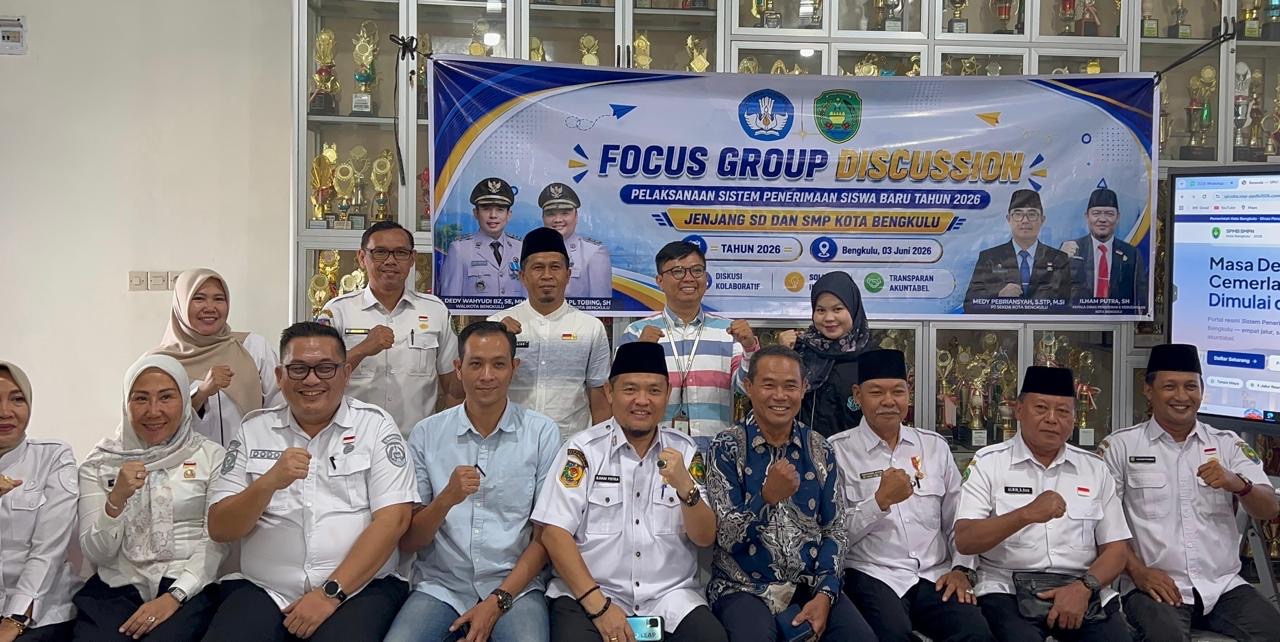 Matangkan Persiapan SPMB 2026, Disdikbud Kota Bengkulu Imbau Orang Tua Patuhi Jalur Zonasi