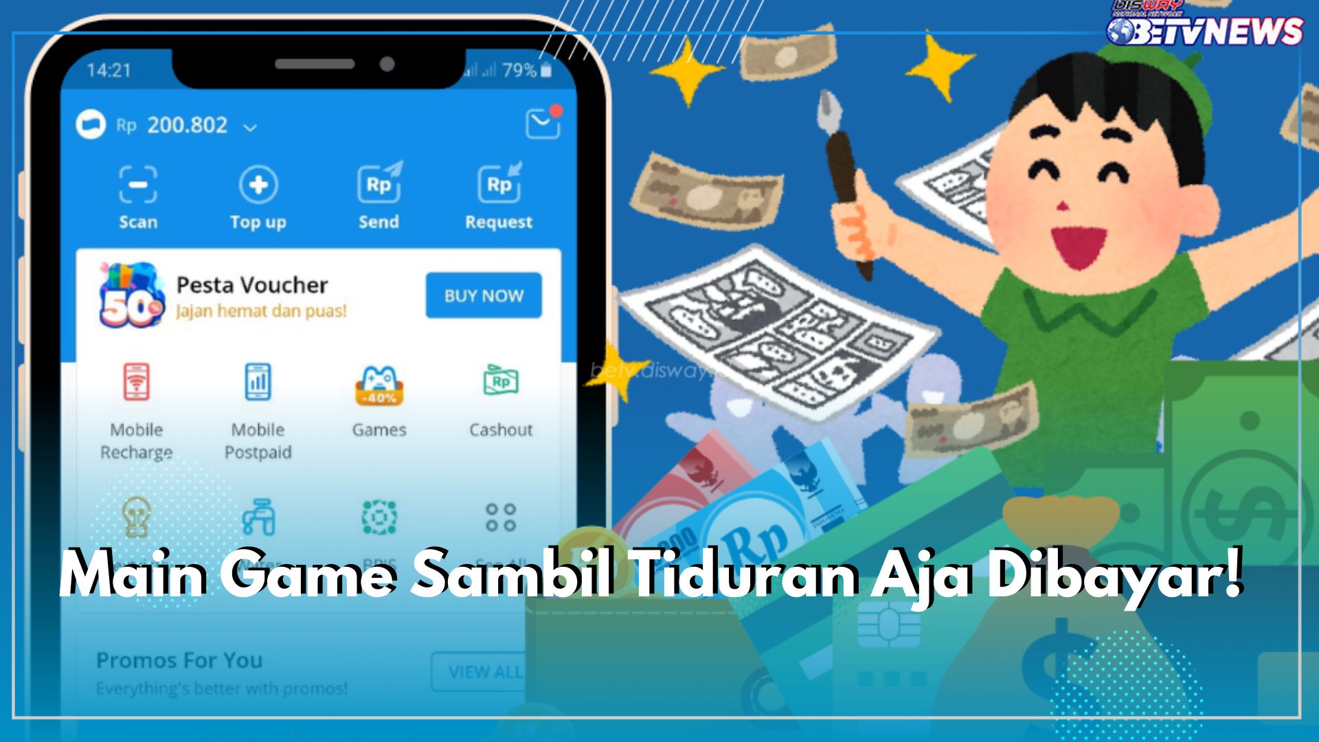 Main Game Sambil Tiduran Aja Dibayar! Cek Nama Aplikasinya, Terbukti Membayar Rp652 Ribu, Gratis Tanpa Modal