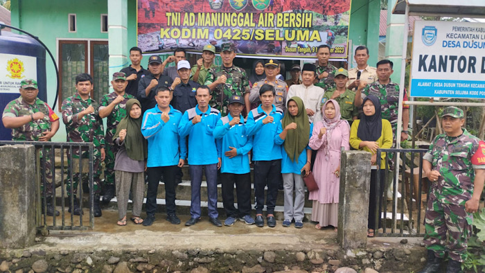 300 KK di Dusun Tengah Seluma Akan Nikmati Air Bersih, Program TNI Manunggal Air