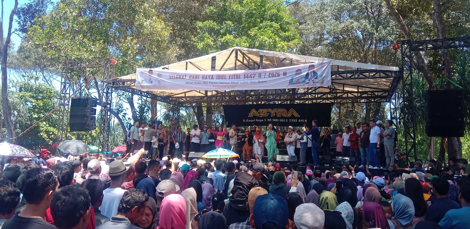 10 Ribu Pengunjung Tumpah di Pantai Penago 1, Konser Gratis Jadi Magnet Lebaran