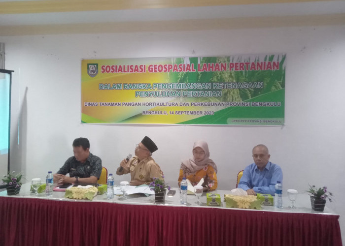 Dinas TPHP Provinsi Bengkulu Gelar Sosialisasi Geospasial Lahan Pertanian