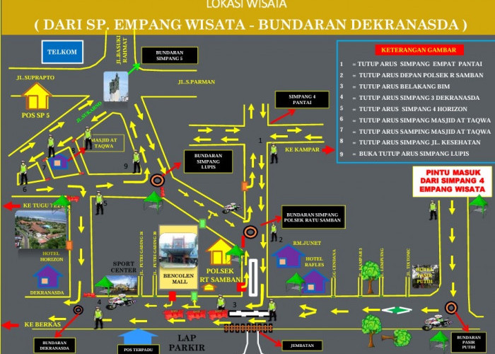 Antisipasi Macet Selama Nataru, Polresta Bengkulu Siapkan Rekayasa Lalu Lintas, Berikut Rutenya