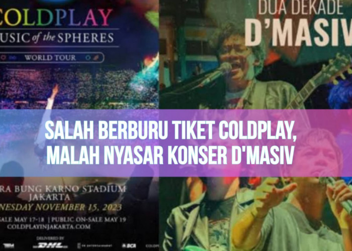 Kocak! Niat Hati Berburu Tiket Konser Coldplay, Warganet Ini Malah Nyasar ke Konser D'Masiv