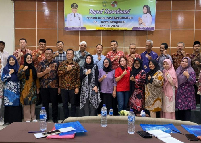 Dukung Kemajuan Usaha Masyarakat, Dinkop UKM Gelar Rapat Koordinasi Kecamatan se-Kota Bengkulu