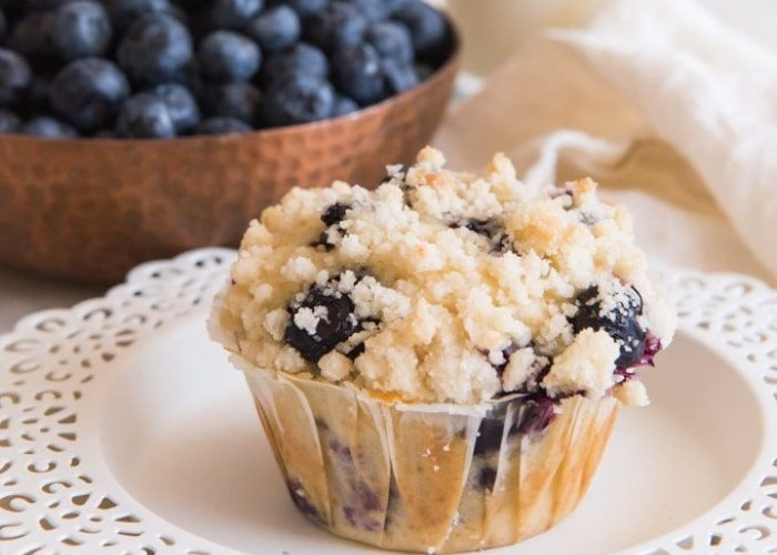 Blueberry Crumble Muffin, Kue nan Lembut hingga Gigitan Terakhir, Ini Resep dan Cara Buatnya