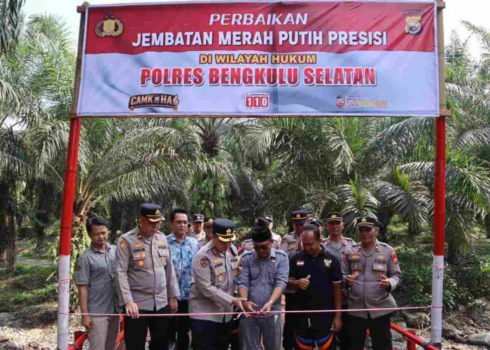 8 Bulan Rusak, Jembatan Merah Putih Presisi Pino Baru-Suka Maju Kembali Berfungsi