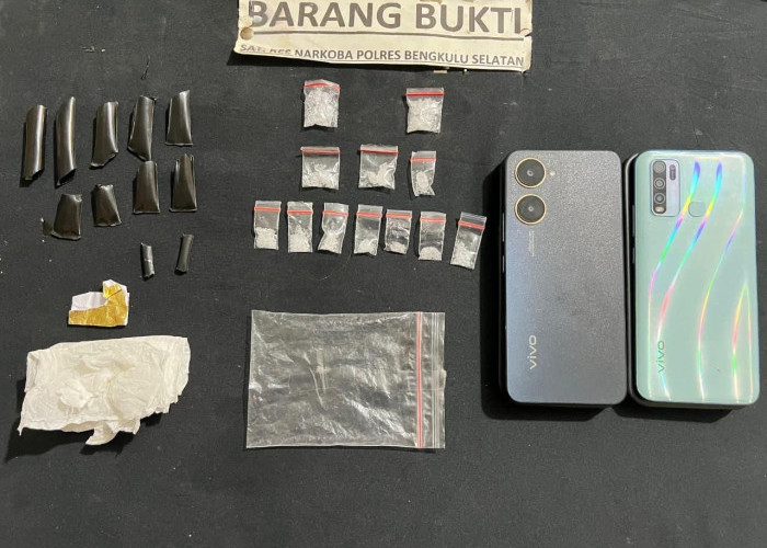 Sabu dalam Sedotan, Satresnarkoba Bengkulu Selatan Bongkar Taktik Pengedar di Pasar Manna