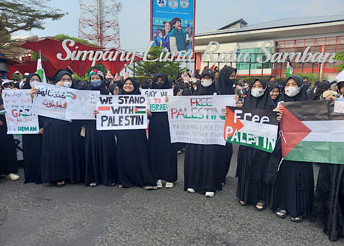 Tuntutan Aksi Bela Palestina di Bengkulu, Pemerintah Diminta Kirim Pasukan Perdamaian