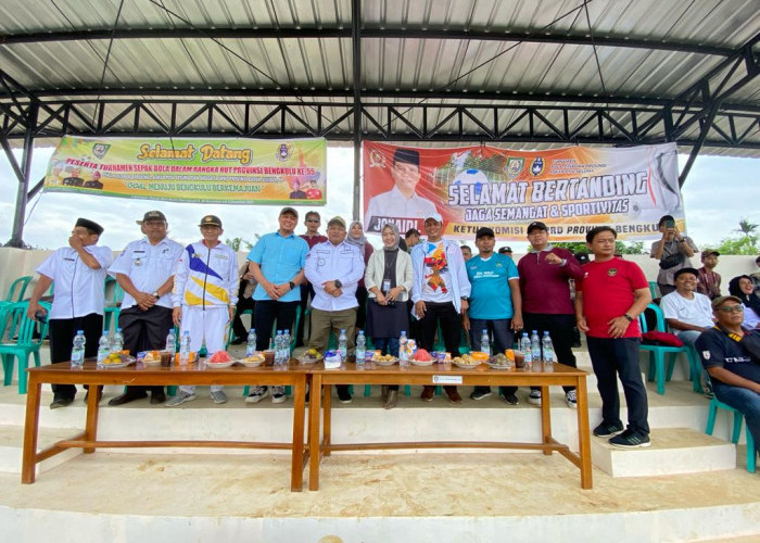 Gandeng Dispora, Ketua Komisi II DPRD Provinsi Bengkulu Sukses Buka Turnamen Sepak Bola di Seluma