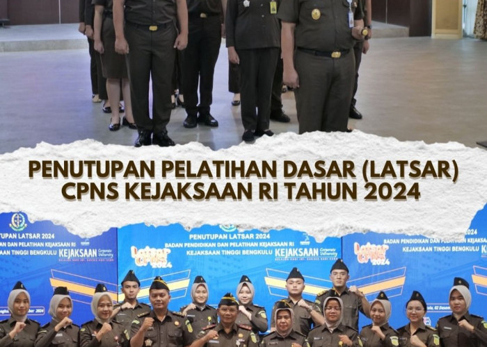 Kajati Bengkulu Resmi Tutup Pelatihan Dasar CPNS Kejaksaan RI 2024