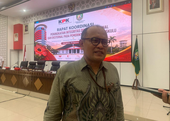KPK Beberkan Kerawanan Korupsi di Pemprov Bengkulu, SPI Hanya 71,76 Persen