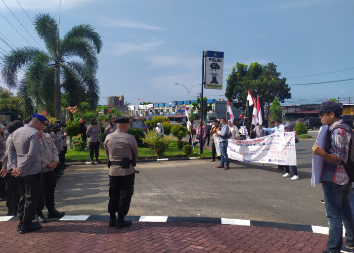 Gerakan Masyarakat Bengkulu Peduli Hukum, Sampaikan 19 Tuntutan ke Polda Bengkulu