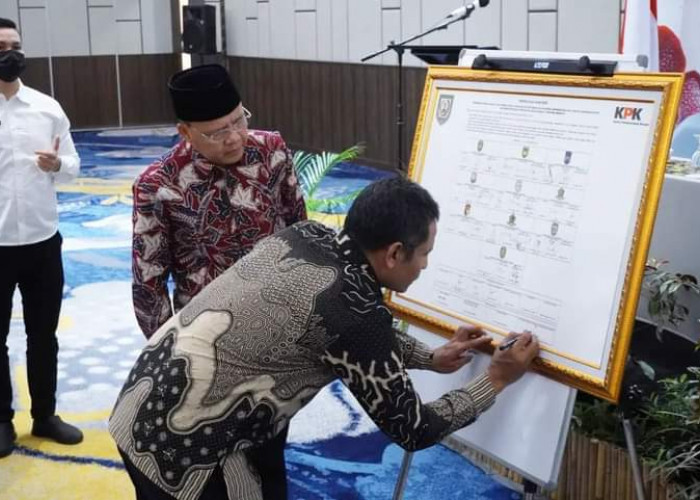 KPK dan Pemerintah Provinsi Bengkulu Berkomitmen Benahi dan Optimalisasi Pajak Daerah 