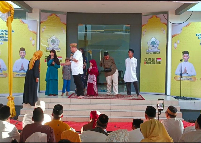Buka Puasa Bersama, DPD Golkar Bengkulu Salurkan Santunan untuk 1.000 Anak Yatim dan Dhuafa
