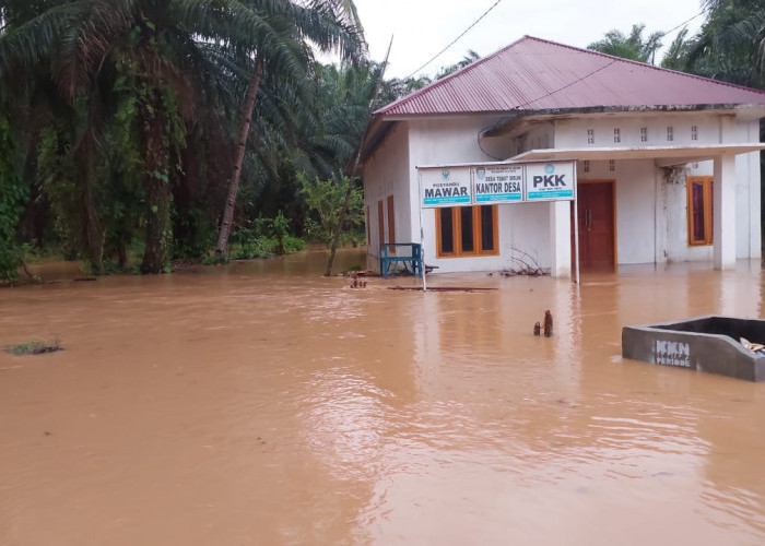 Desa Tebat Sibun Terendam Banjir, Imbas Hujan Deras Kemarin Sore