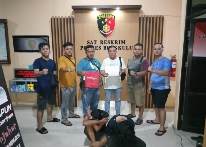 Curi Laptop Milik Polisi, 2 Pemuda Kota Bengkulu Diciduk