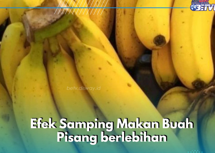 Kamu Perlu Tahu! Ini Efek Samping Konsumsi Buah Pisang Terlalu Banyak