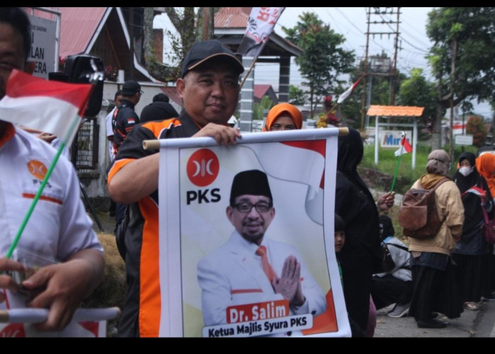 Semangat Kemerdekaan RI Ke-77 Ratusan Kader PKS Rejang Lebong Gelar Aksi Flashmob
