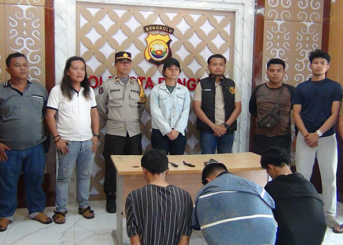 Kurang dari 24 Jam, 3 Remaja Pelaku Begal Bersajam di Kota Bengkulu Ditangkap