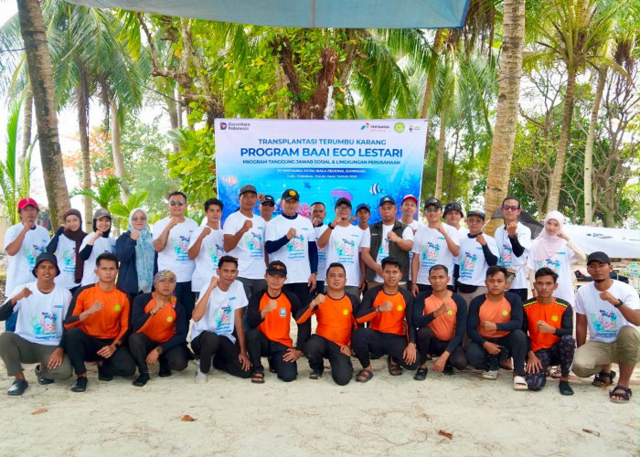 Pertamina Tanam 760 Bibit Terumbu Karang di Pulau Tikus Bengkulu, Jaga Ekosistem Laut 