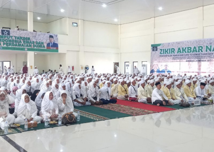 Ribuan Jemaah Thoriqoh Naqsyabandiyah Berkumpul di Bengkulu, Bahas Visi Indonesia Emas 
