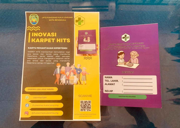 Permudah Kontrol Pasien, Puskesmas Kuala Lempuing Luncurkan 'Karpet Hits, Kartu Pemantauan Hipertensi