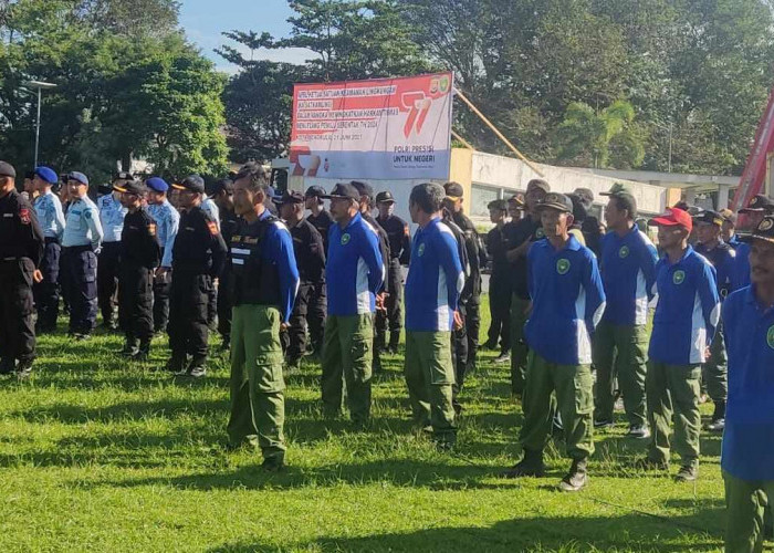 Polresta dan Pemkot Bengkulu Gelar Apel Satkamling, Jaga Kamtibmas Jelang Pemilu 2024