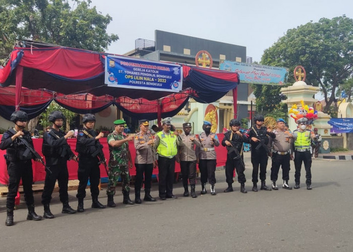 47 Personil Lengkap Dikerahkan hingga Pendeteksi Bom di Gereja ST. Yohanes Bengkulu