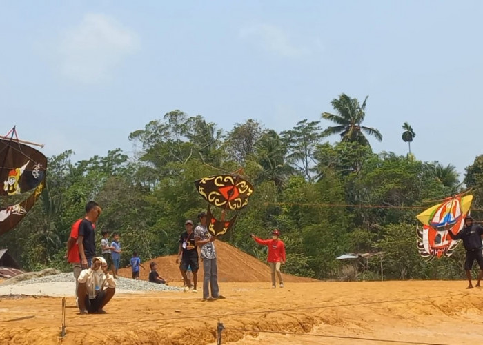 Ratusan Layang-layang Mengudara Ramaikan HUT BPC ke-3 di Seluma