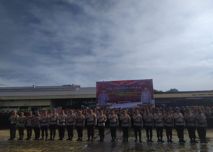 Polda Bengkulu Turunkan 3.933 Personel Amankan Tahapan Pemungutan Suara di Pilkada Serentak