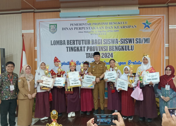 Peserta dari Kota Bengkulu Rebut Juara Pertama Lomba Bertutur Tingkat Provinsi, Siap Bertanding ke Nasional